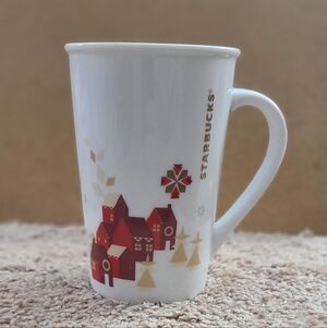 Starbucks Holiday Winter Village 2013 Ceramic 12 OZ Coffee Mug/Cup